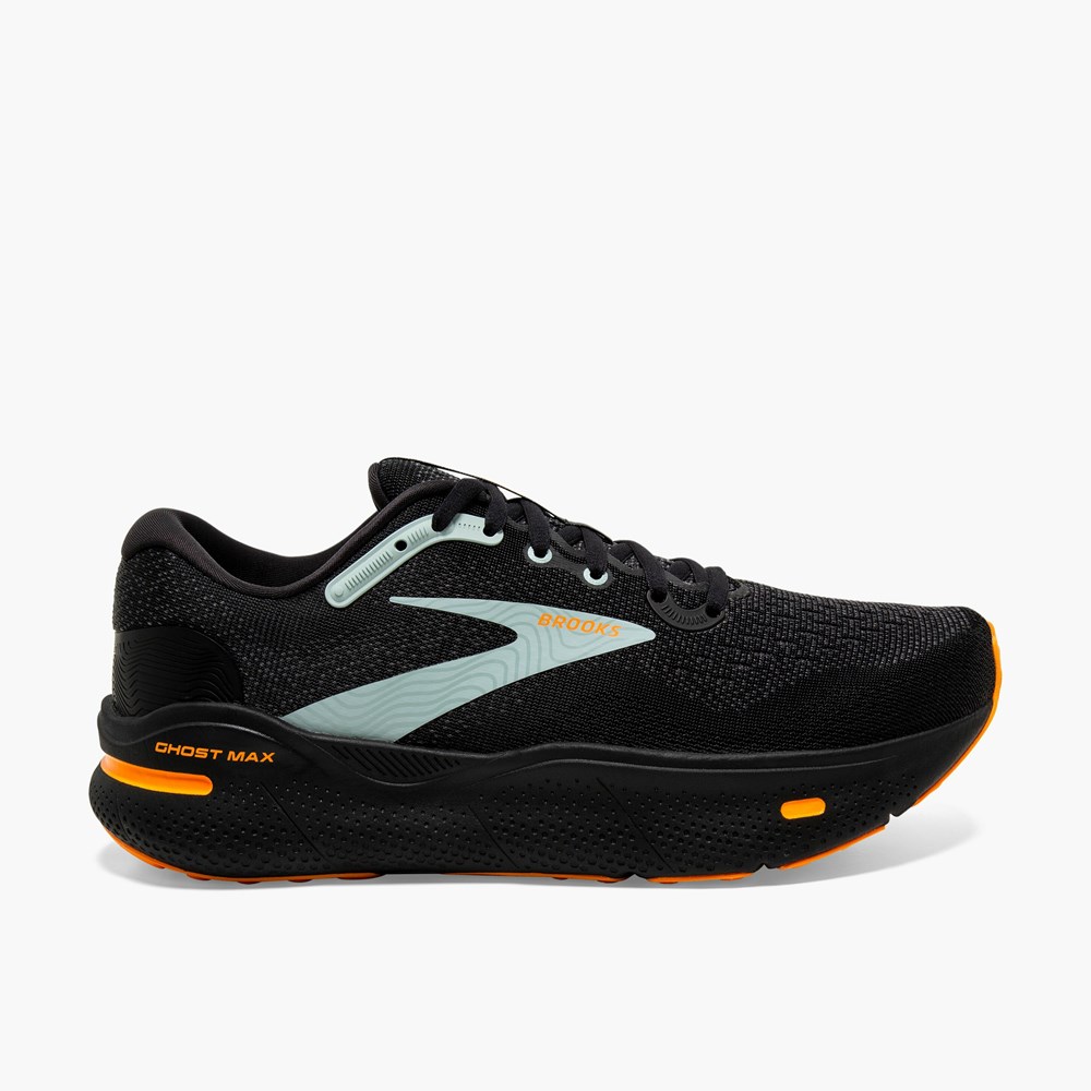 Chaussures Running Route Brooks Ghost Max Bleu Noir Homme | UOB-2564028